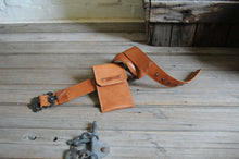 Load image into Gallery viewer, Phone Pouch with Belt Loop - hand stitched - MADE TO ORDER
