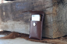 Load image into Gallery viewer, Phone Pouch with Belt Loop - hand stitched - MADE TO ORDER
