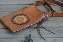 Load image into Gallery viewer, Wild Hide Satchel with Hand Laced Features - MADE TO ORDER
